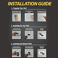 Vista 21 de DATA COMM Electronics 45-0008-WH Placa de cable empotrada de bajo voltaje de montaje fácil - Blanco