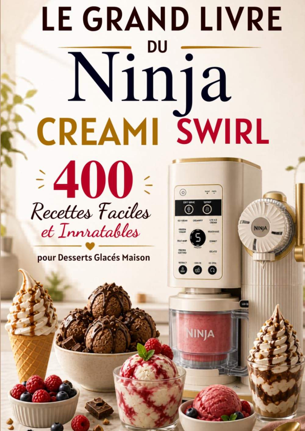 LE GRAND LIVRE DU NINJA CREAMI SWIRL 400 Recettes Faciles et Inratables pour Desserts Glacés Maison