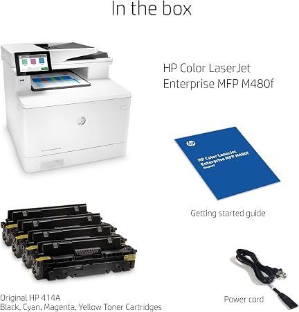 HP Color LaserJet Enterprise M480f - Impresora doble multifunción (3QA55A)  : Electrónica - Amazon.com