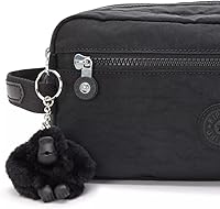 Vista 6 de Kipling Neceser Agot para mujer, organizador de viaje ligero, kit de cosméticos de nailon, Negro (Black Noir), Neceser Agot para mujer, organizador
