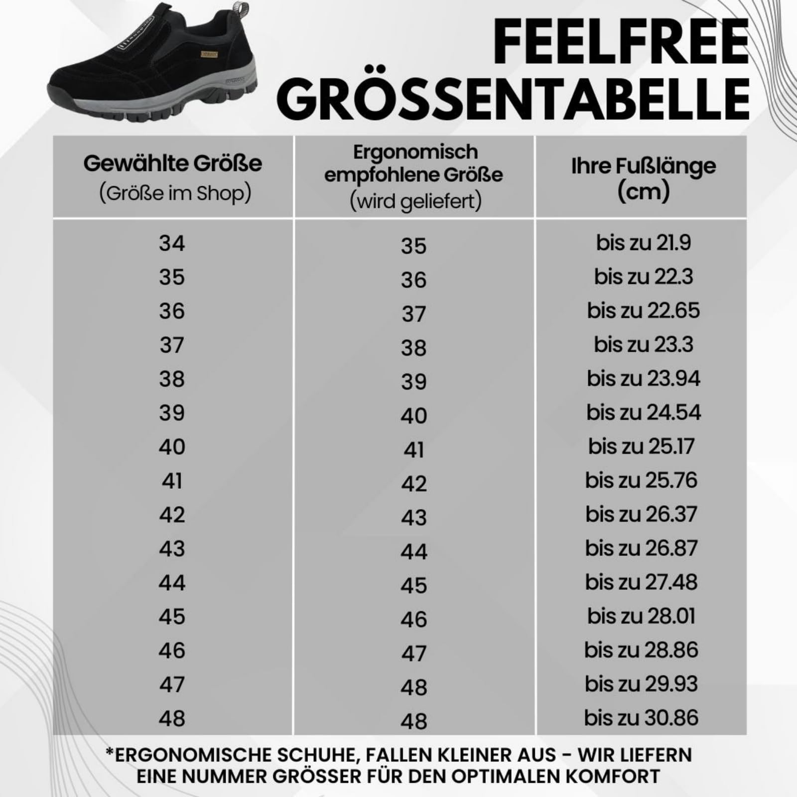 Orthopädischer, Rutschfester & wasserdichter Schmerzlinderungs-Schuh - FeelFree - Unisex，Leichte Sneakers für Outdoor, Fitness und Alltag，Wanderstiefel, Wanderschuhe