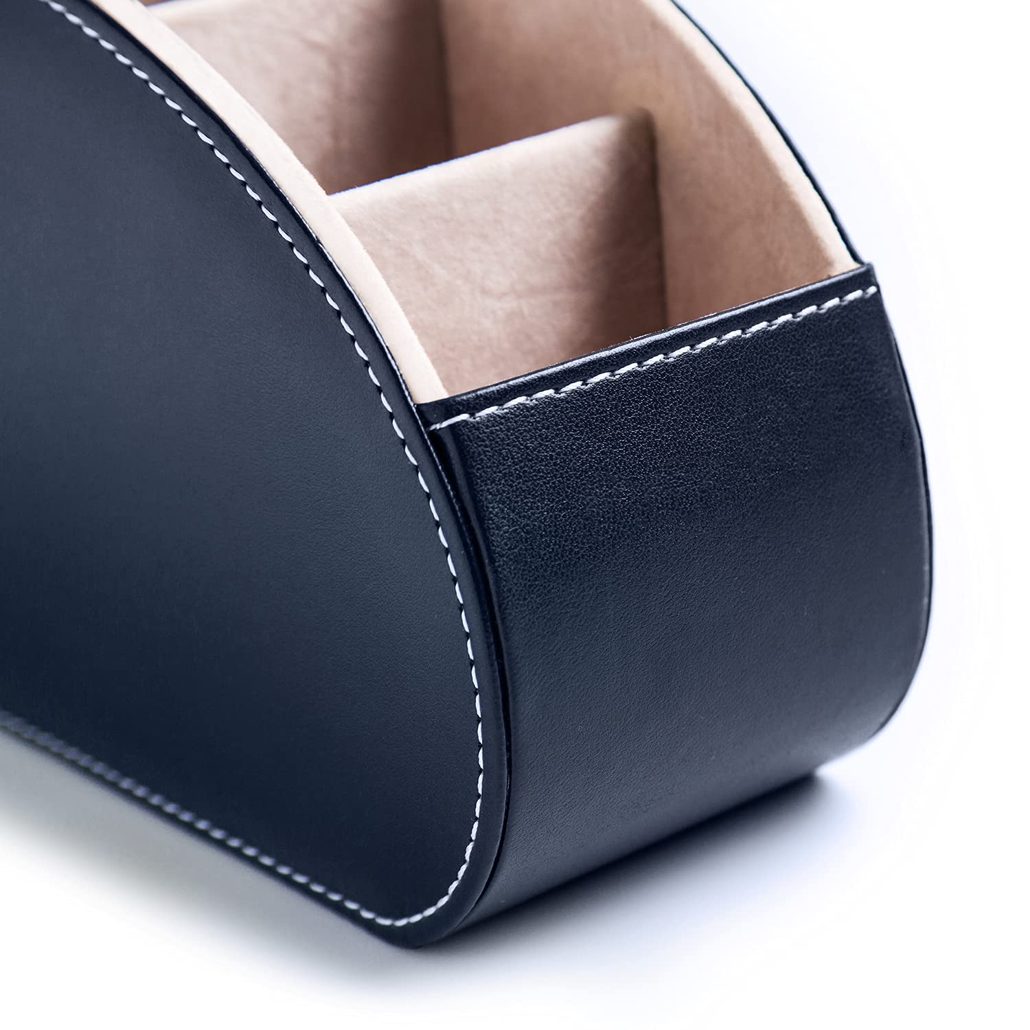 Amazon｜リモコンラック PUレザー リモコン収納 テーブル 5格仕切り リモコンスタンド おしゃれ 防水 多機能収納ボックス 文房具  卓上小物｜リモコンラック オンライン通販