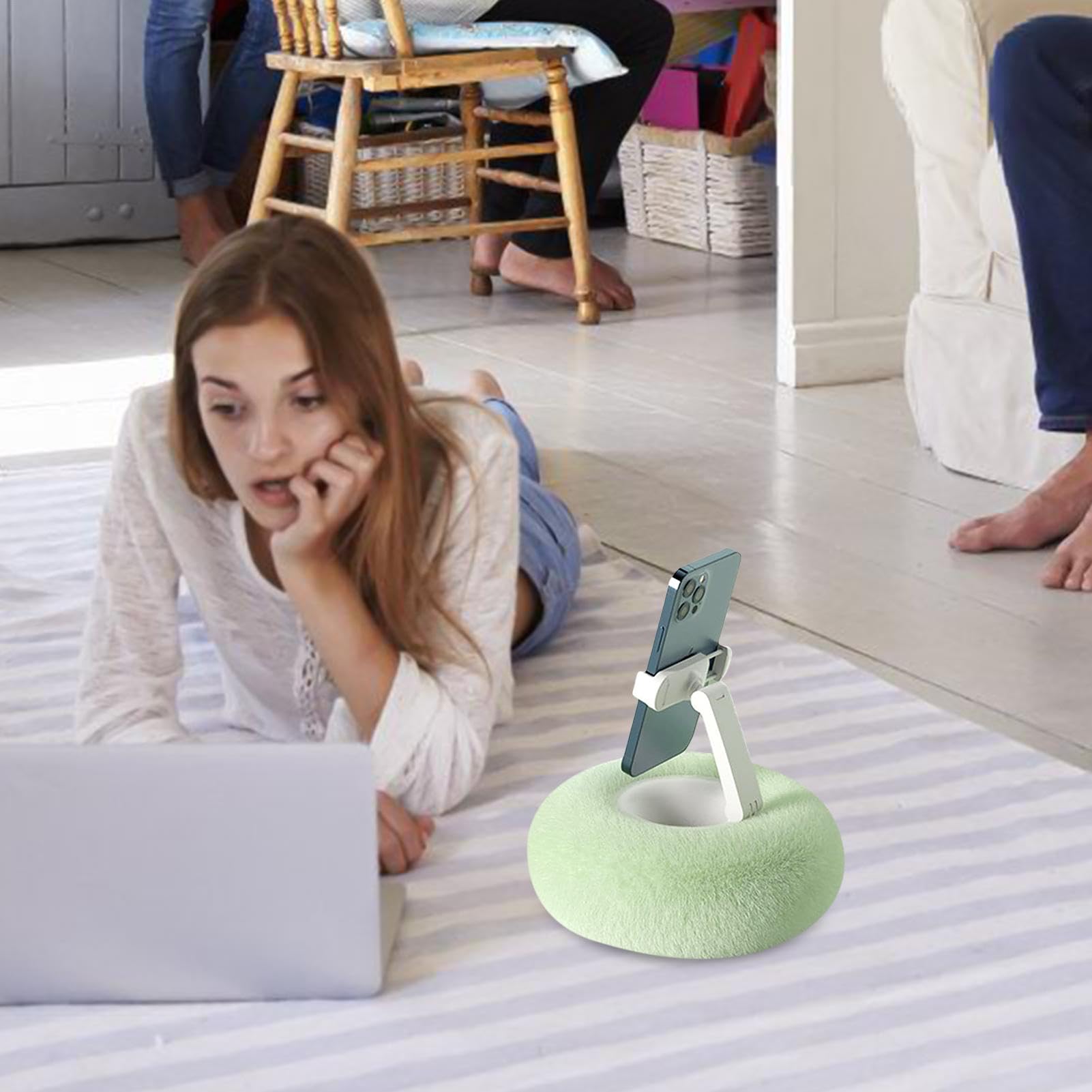 Uchwyt na poduszkę na telefon komórkowy do łóżka, łóżka, telefonu, tabletu, podstawki na telefon, stojak na telefon, stojak na łóżko, uchwyt na telefon i tablet, Cozy Phone Stand do łóżka