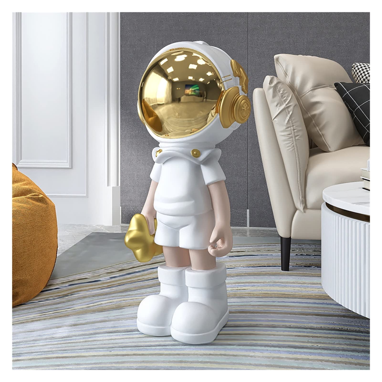 ZT-TTHG 装飾品 像装飾彫刻の宇宙飛行士飾りスペースマンモデルハンド家庭用家具子供部屋ベッドルームの装飾のギフト Amazon.co.jp: 宇宙飛行士 宇宙飛行士 オブジェ インテリア 彫刻家 玄関装飾 オブジェ 工芸品 オブジェ 幸運グッズ 新年 願い事 成功  (星座 シルバーラブランプ [高さ130CM]) : ホーム＆キッチン