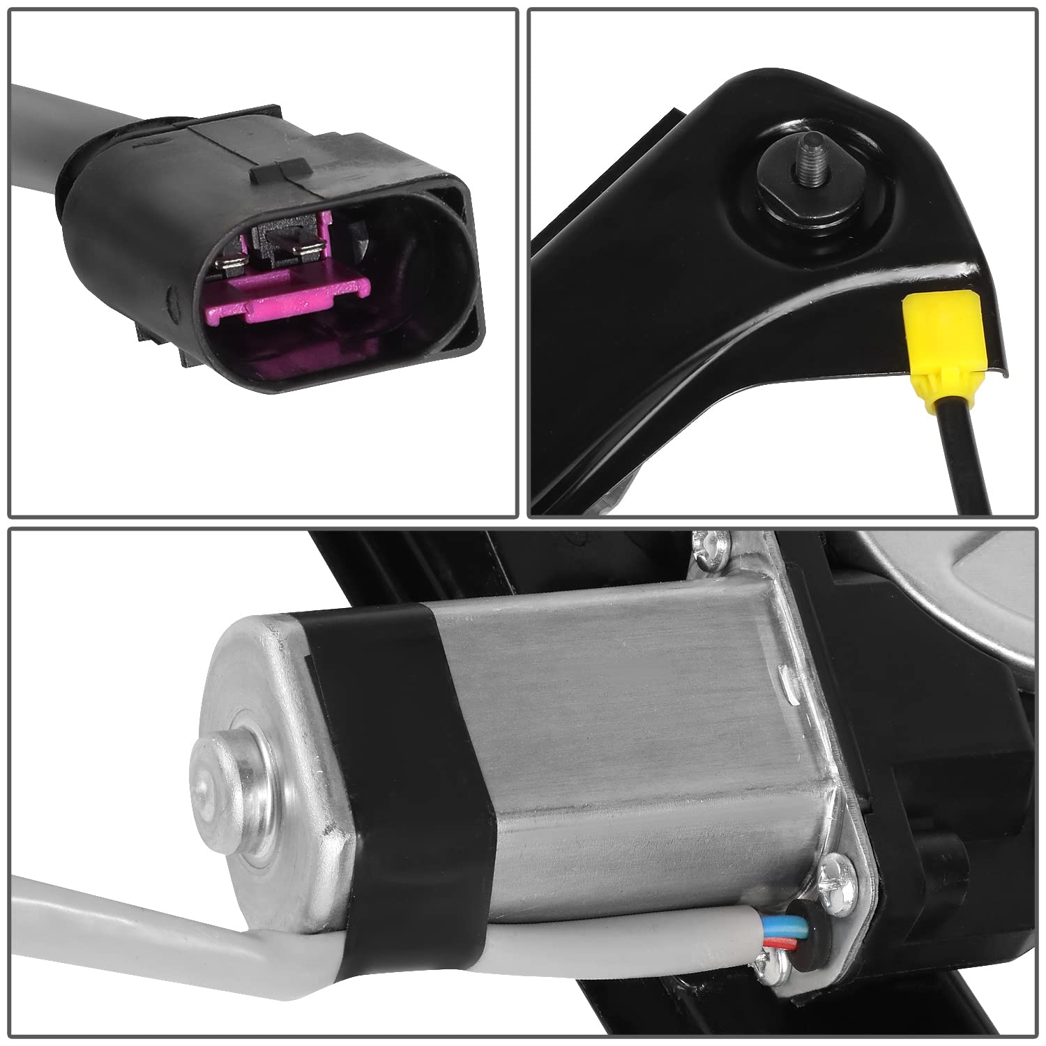 Auto Dynasty Factory Style Rear Power Window Regulator with Motor Assembly Compatible with BMW X5 00-06, Driver Left Side