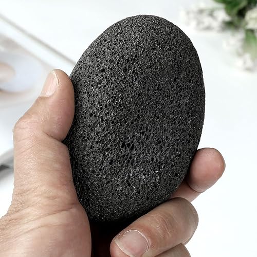 Miniatura 2 de 2 piezas de piedra pómez natural para pies, herramientas de pedicura de lava Borogo, removedor de callos de piel dura para pies y manos, elimina la