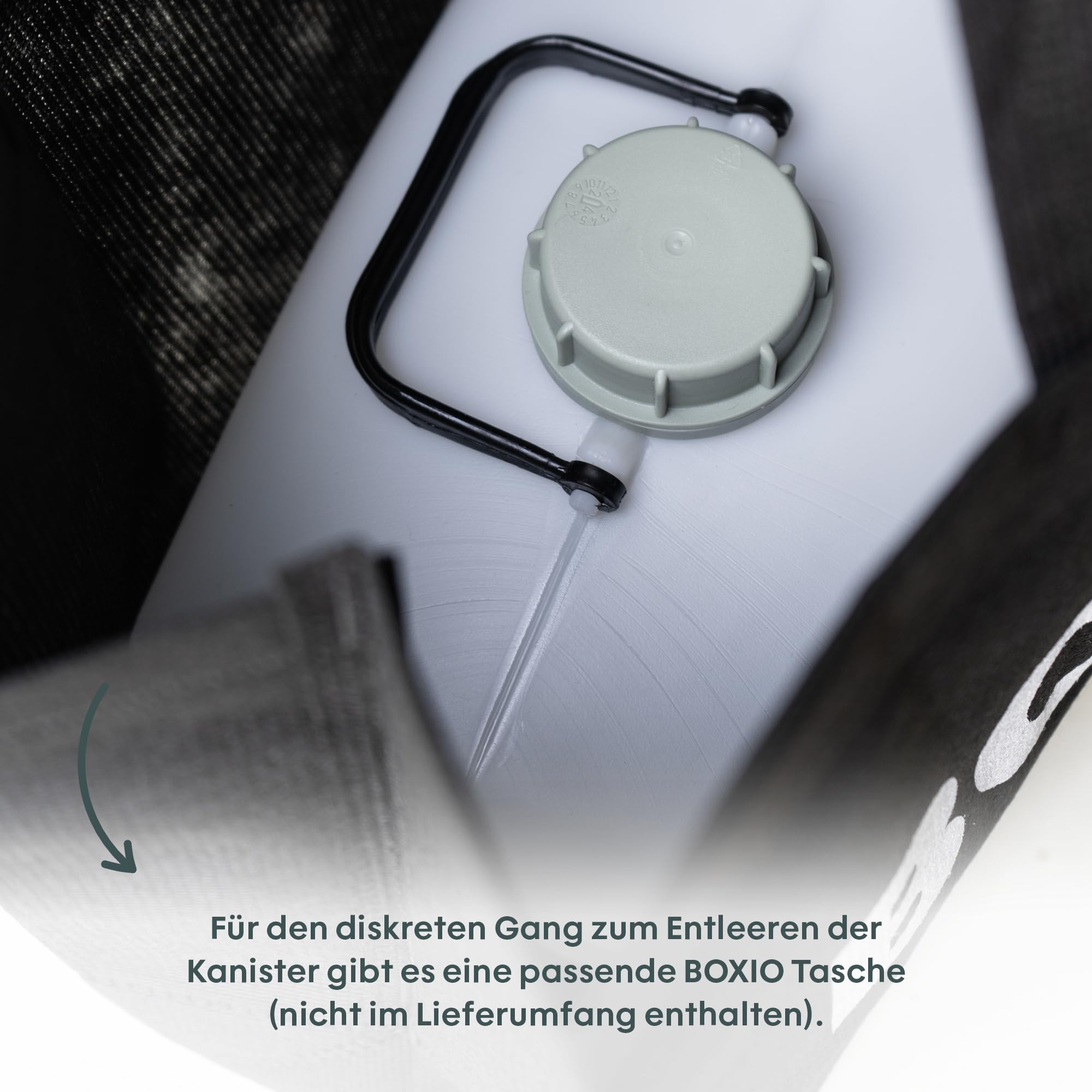 BOXIO - Tanica di ricambio da 5 l per BOXIO – Nuovo modello 2024 – Tanica per urina con maniglia e capacità 5 l