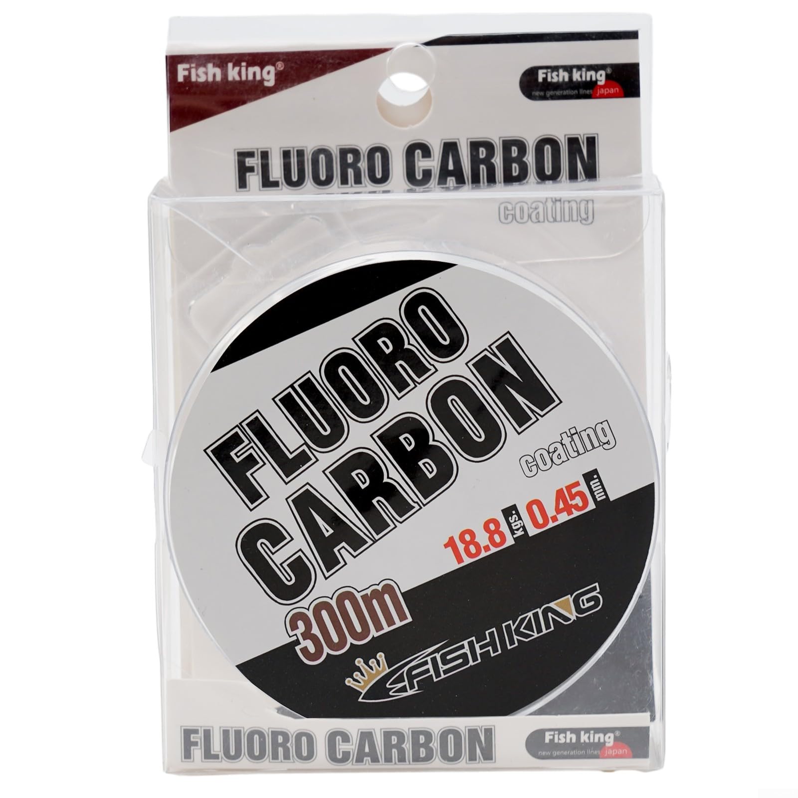 Lenza da pesca in fluorocarbonio, 300 m, invisibile, in fibra di carbonio, per acqua dolce e salata, resistente all'abrasione, filo per lenza da 0,3 a 0,5 mm