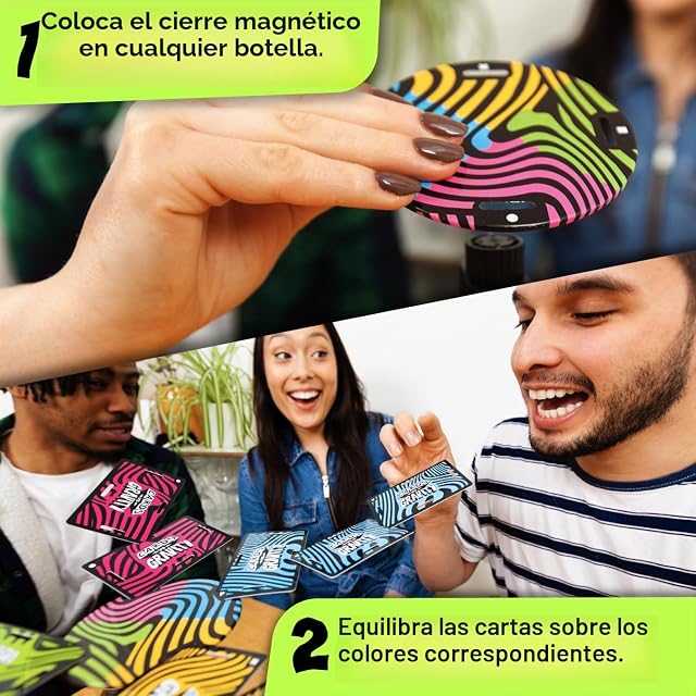 Foto 3 de 6 de Big Potato Cards vs Gravity: The Gravity-Defying, juego de equilibrio de cartas, divertido juego de cartas