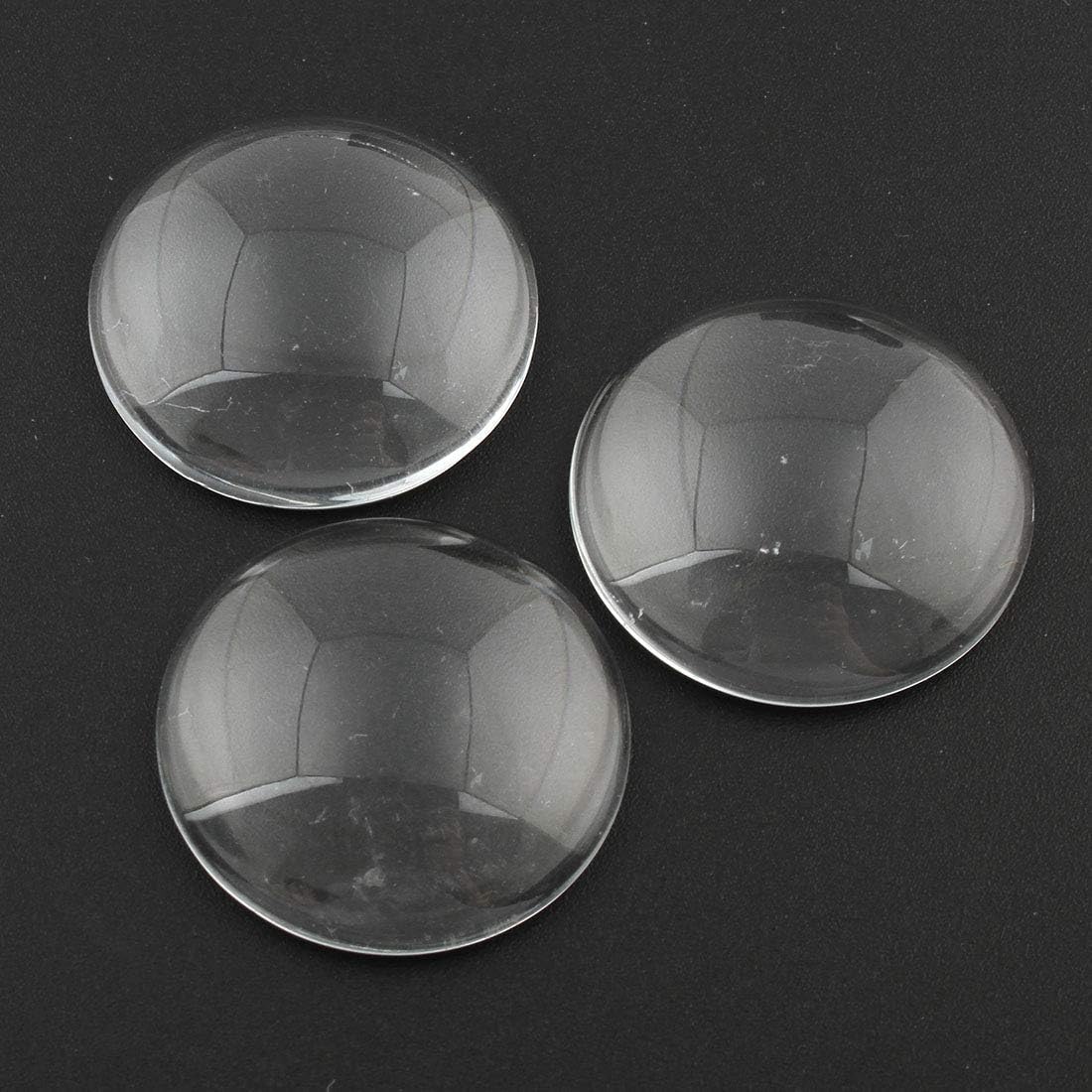 Perlin Set of 6 Medallions Bronze Metal Pendant Settings and 20 mm Round Clear Glass Cabochon Frame Super Look Craft Set (Bronze) - Image 5