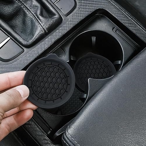 Miniatura 7 de Portavasos para automóvil, soporte de silicona mejorado 2025, protector de bebidas para fijar tazas de agua y bebidas, accesorios de inserción de