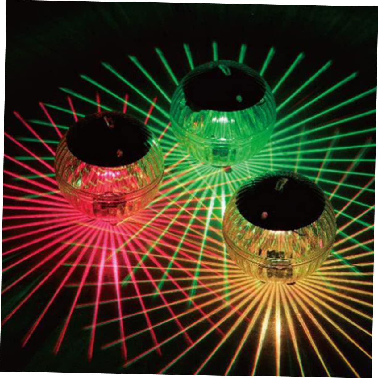 balacoo Garden Decor Lights 12 Pack Waterproof Floating Solar Pond Lights Changing Colors Perfect for Party