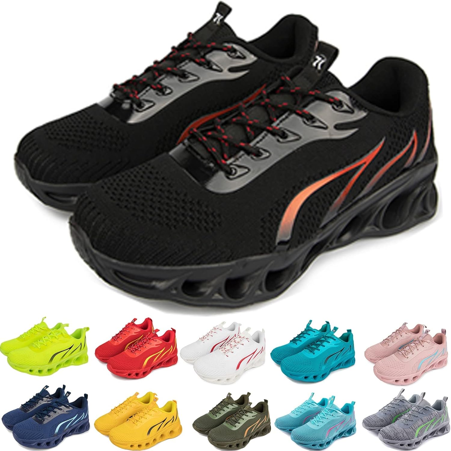 Softsfeel Women's Men's Relieve Foot Pain Perfect Walking Shoes