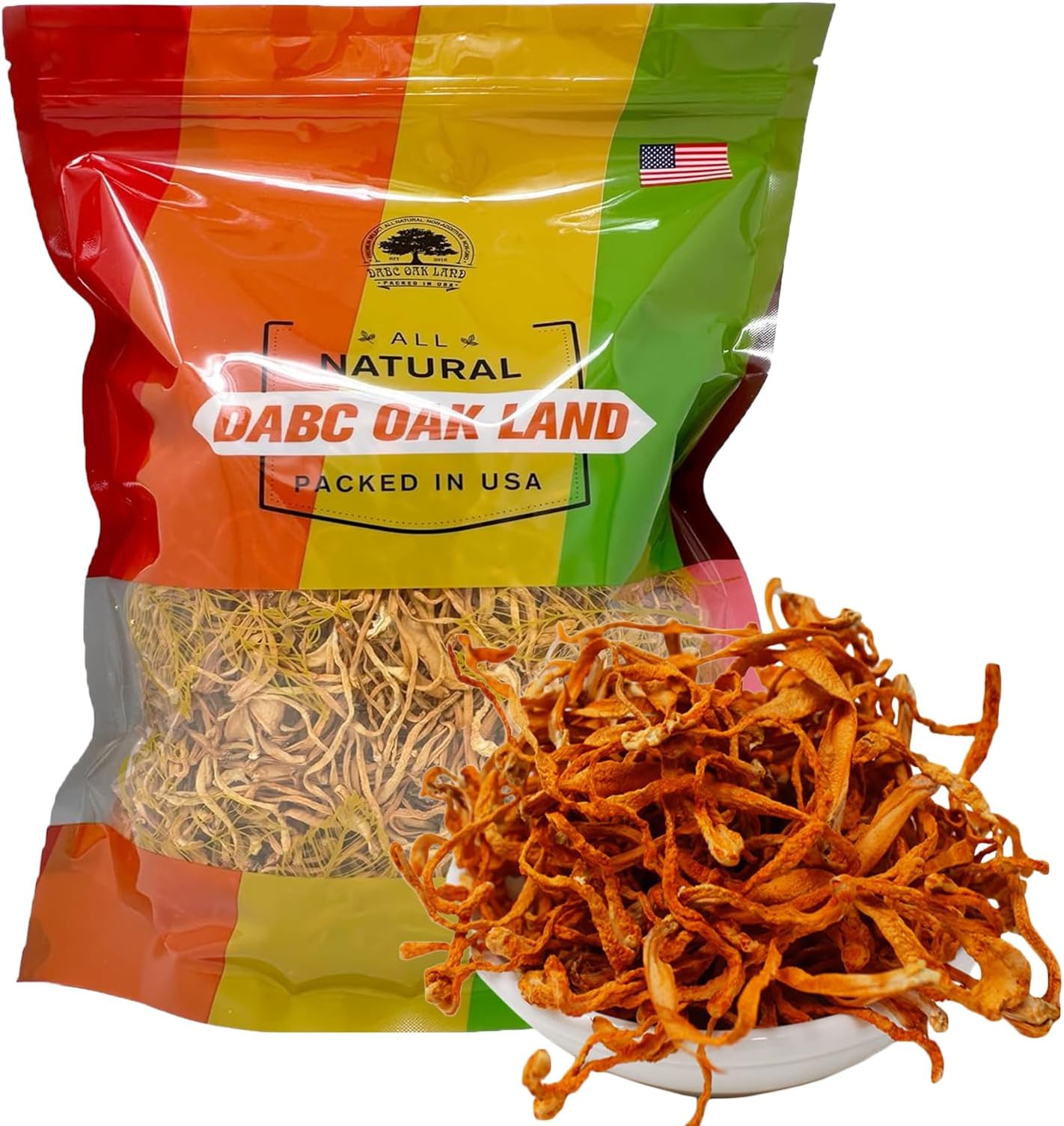 1 LB Cordyceps Flower, 100% Natural Dried Cordyceps Mushroom Supports Energy Immune Function for Soup/Cooking/Cooling/Tea