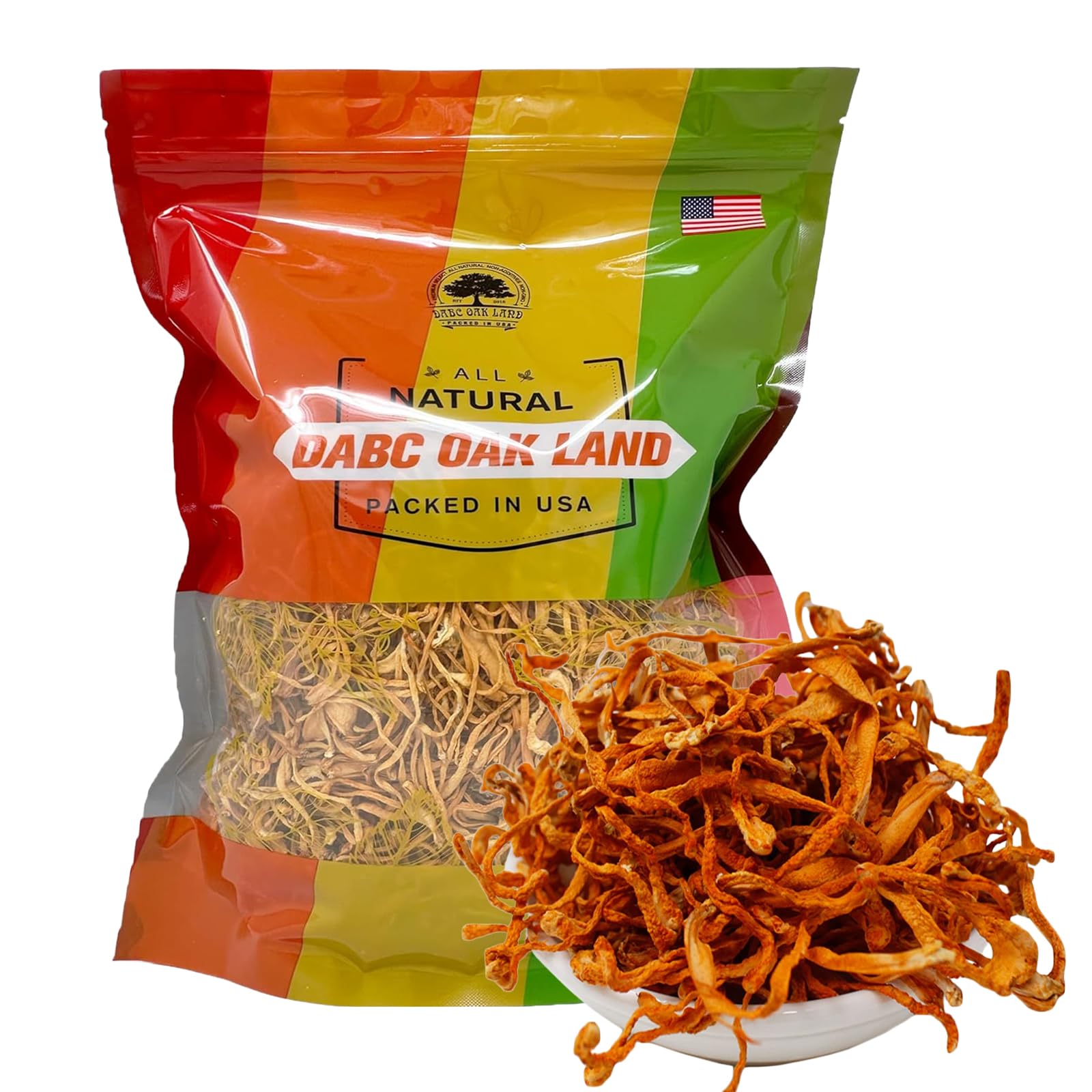1 LB Cordyceps Flower, 100% Natural Dried Cordyceps Mushroom Supports Energy Immune Function for Soup/Cooking/Cooling/Tea