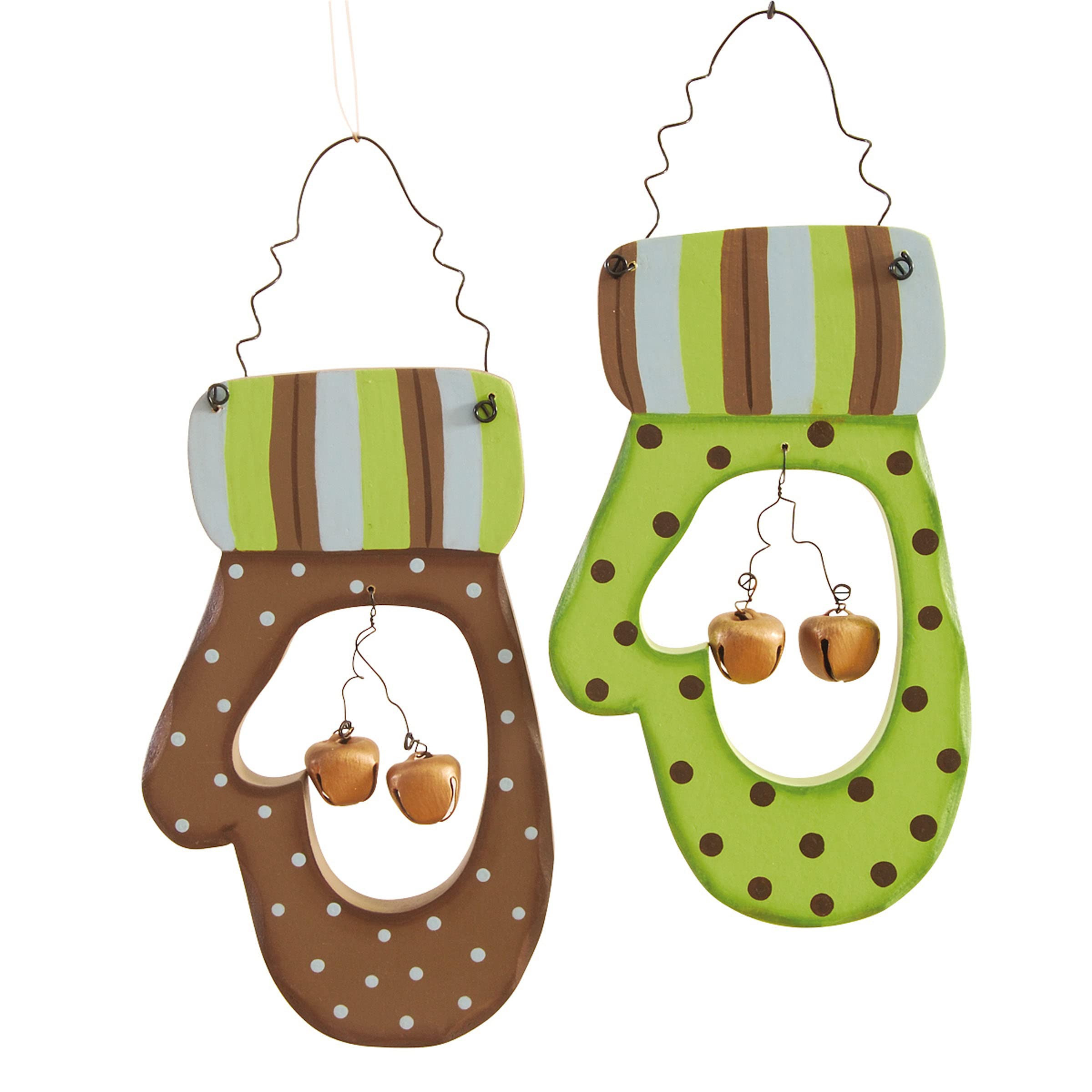 C&F Home Ernie Mitten ORN. Assortment of 2 A/2