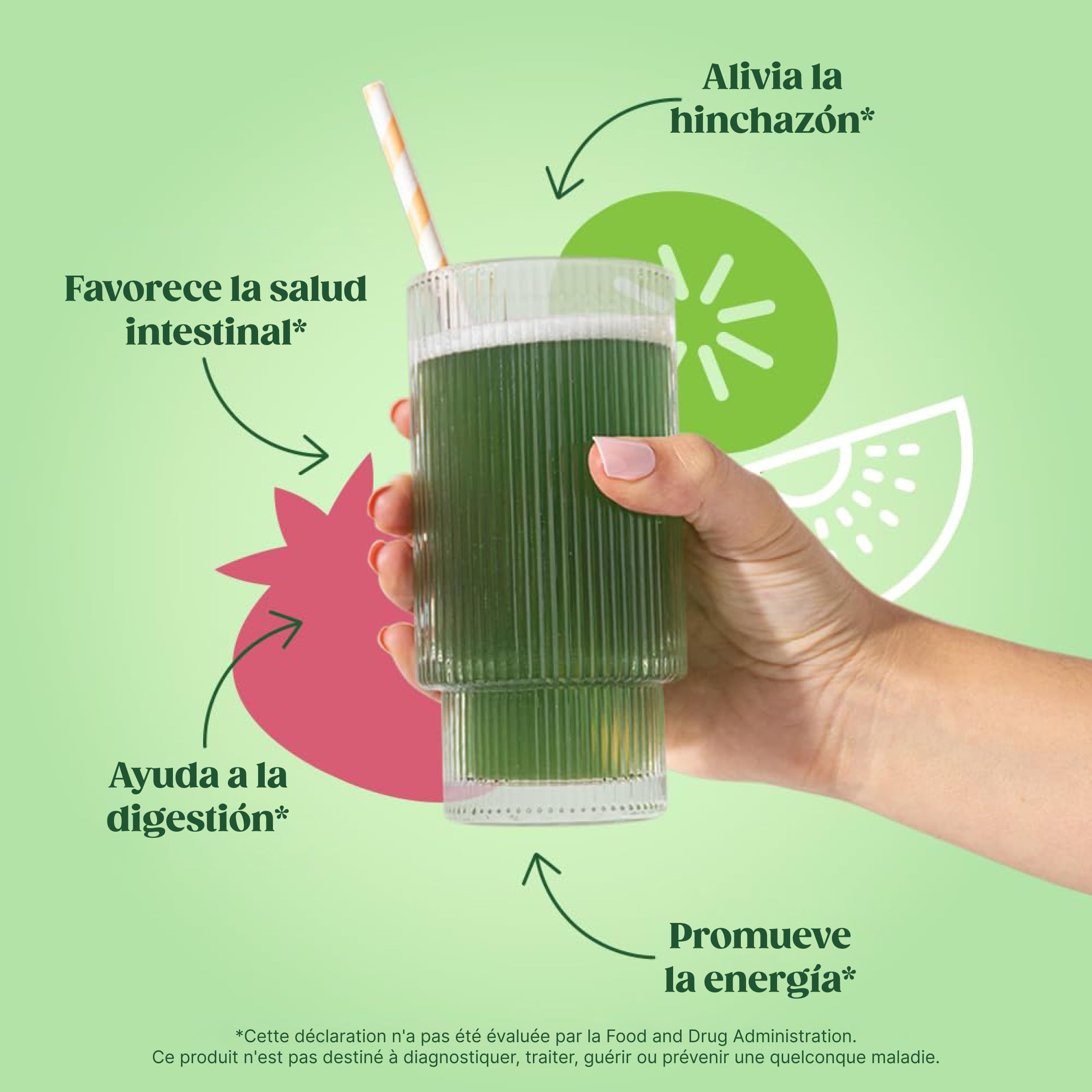 Bloom Superfood Mujer Fresa Kiwi con probióticos, enzimas, espirulina y chlorella. Apoya salud intestinal, energía, desintoxicación y anti-bloating. 25 porciones para smoothies.