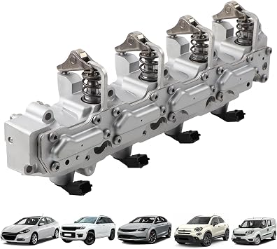 Variable Valve Multiair Actuator Assembly Compatible with 2014-2023 Jeep Cherokee Compass Renegade,Chrysler 200,Dodge Dart,Ram ProMaster City,Fiat 500X 2.4L L4 Replace# 5047980AE 5047980AC