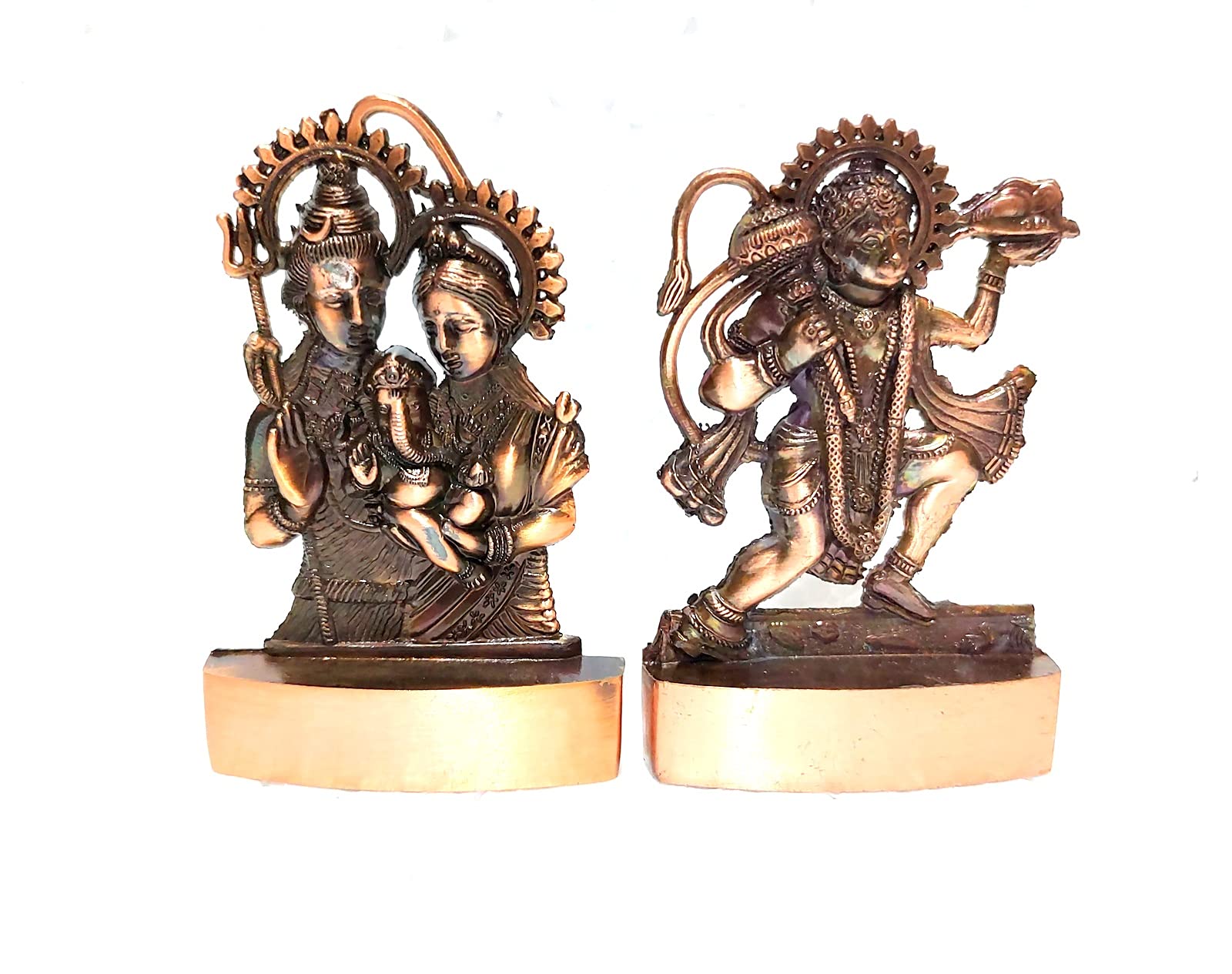 Buy 2 Shri Hanuman Idol/Brass Bajrang Bali Idol/Shri Hanuman ji Shiva