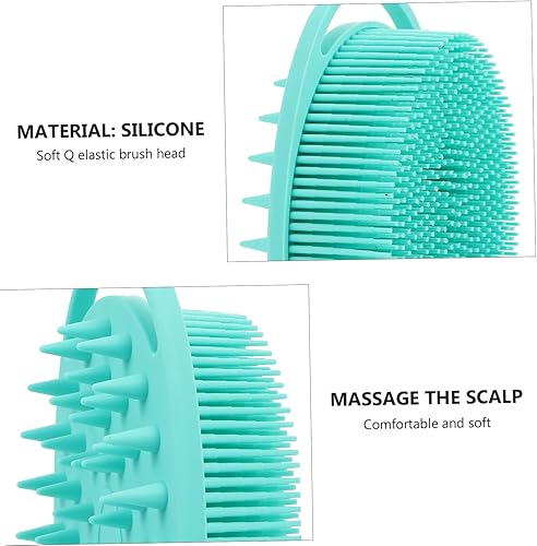 Miniatura 4 de Silicone Bath Brush with Hook 2-Sided Shower Scrubber for Boys and Girls Soft Body Massage Tool for Bathing for Sensory Training and Bath Time