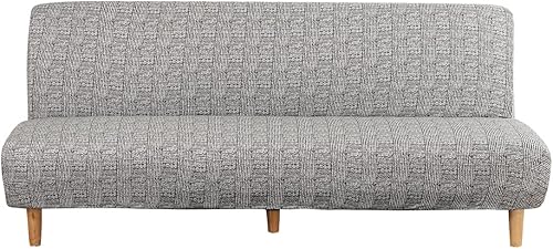 Vista 36 de MIFXIN Funda para futón sin brazos, de terciopelo elástico, plegable, protector de muebles elástico para futón plegable, sofá cama, sin reposabrazos