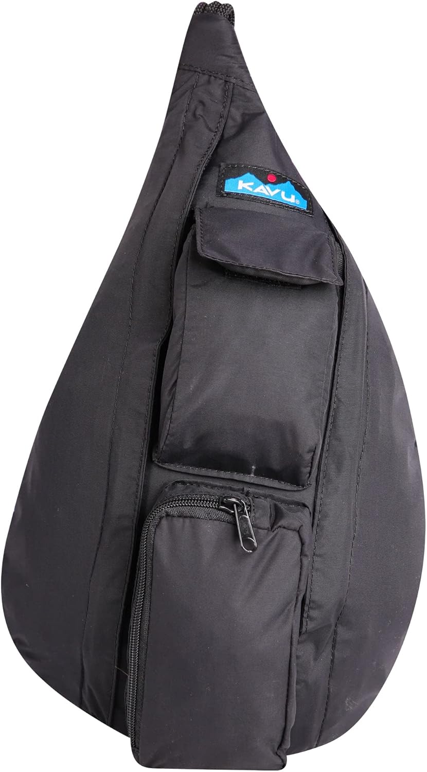 KAVU Mini Rope Sack Sling Crossbody Backpack, Blackout - Image 5