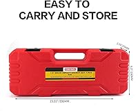 Vista 6 de Juego de cubos de impacto profundo de 1/2 pulgada, 6 puntos, SAE (1/2 Drive 1-3/8" a 1-3/4"), 7 piezas, Cr-Mo, juego de cubos de impacto resistente