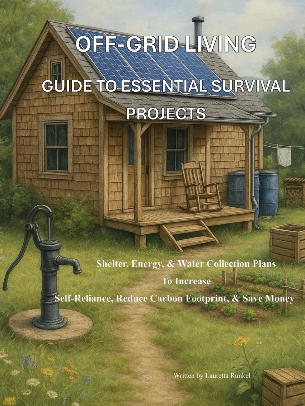 Off-Grid Living Guide to Essential Survival Projects: Shelter, Energy, & Water Collection Plans To Increase Self-Reliance, Reduce Carbon Footprint, & Save Money