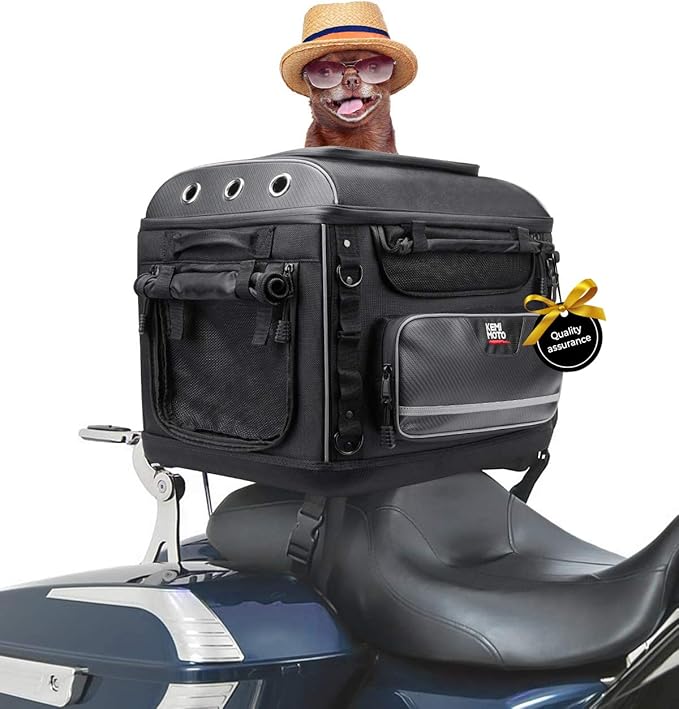 KEMIMOTO Motorcycle Dog/Cat Carrier Bags Pet Voyagers for