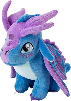 Soft Plush Wings Dragon Stuffed Animals Toy Pillow Doll, 12" Pterosaur Flying Blue Dragon Plushie Toys Best Birthday Christmas Anniversary Fiesta Party Festival Gifts for Adults Kids Baby Boys Toys