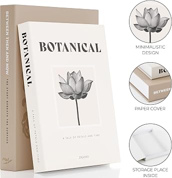 ZICOTO Beautiful Decorative Books Set of 2 for Your Coffee Table & Shelf