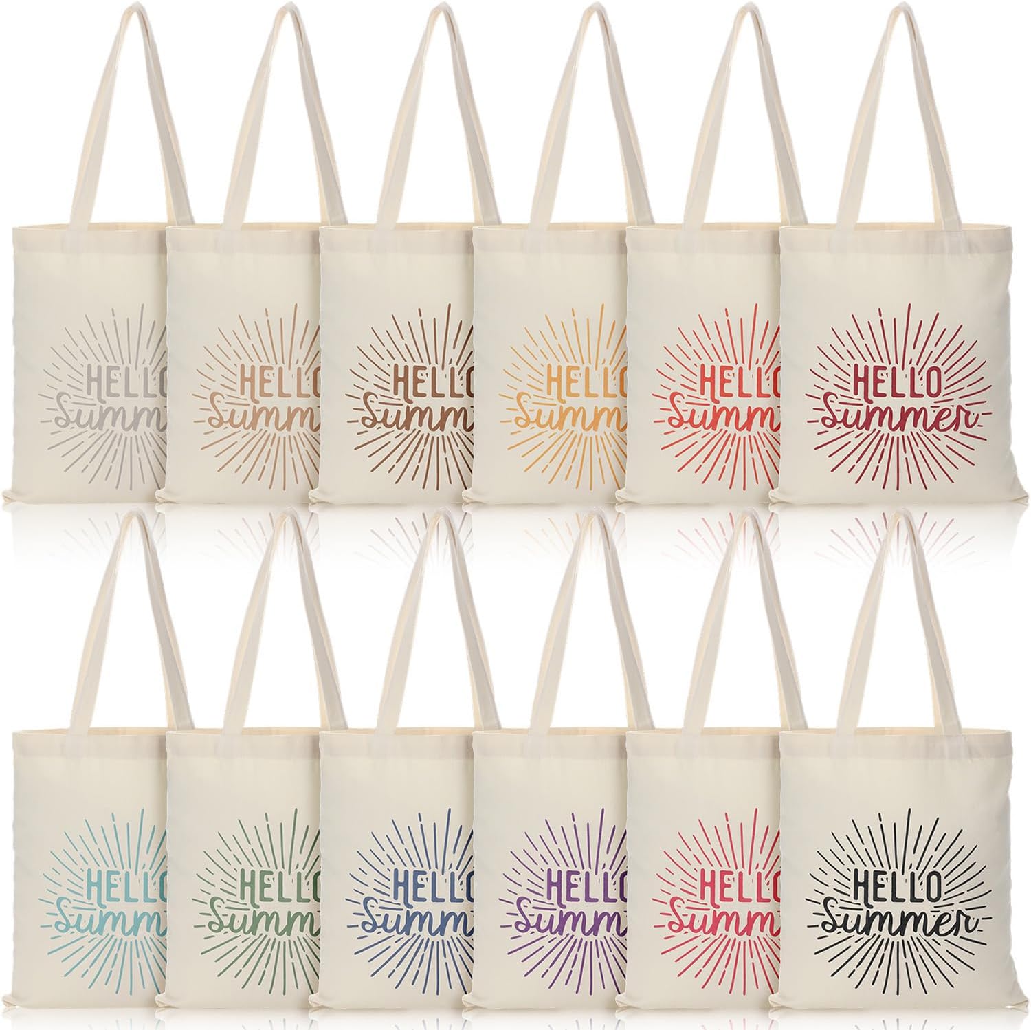 Paterr 12 Pcs Christmas Canvas Tote Bags Women Reusable Shopping Gift Summarize: Christmas shopping bags for women.