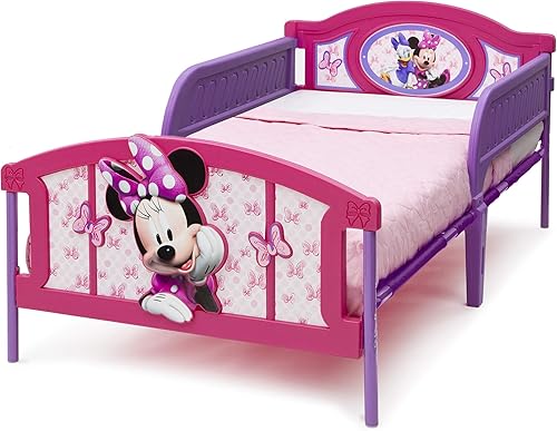 Miniatura 4 de Delta Children Cama Individual de Plástico con Piecera 3D, Disney Minnie Mouse Disney Minnie Mouse,Marvel Spider-Man