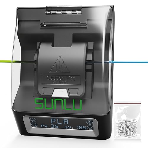 SUNLU - Conector de filamento, empalmador oficial con 200 fundas de PTFE para filamento de impresora 3D de 0.069 pulgadas, compatible con PLA PETG,