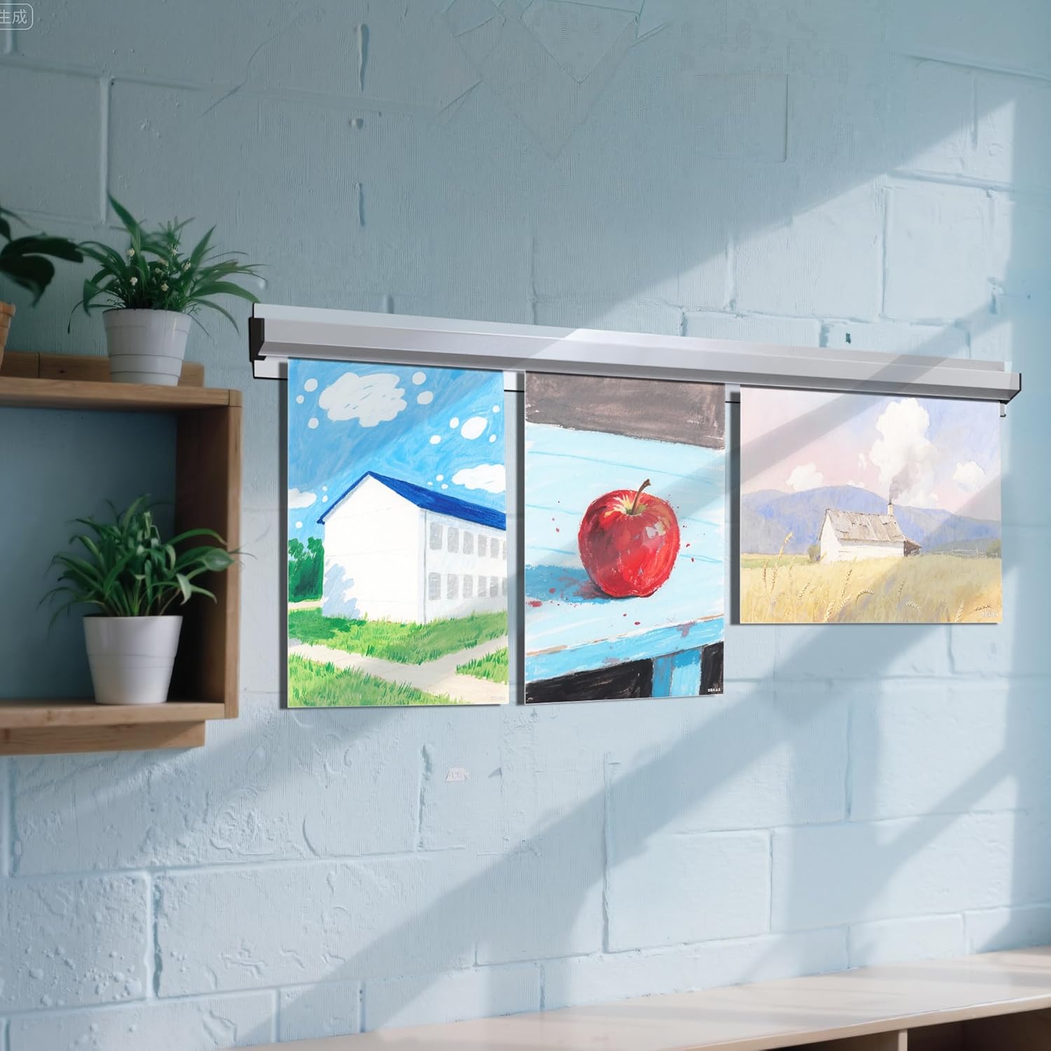 Grip-A-Strip 3 Ft Display Rail | Aluminum Poster & Art Holder | 6 Pack