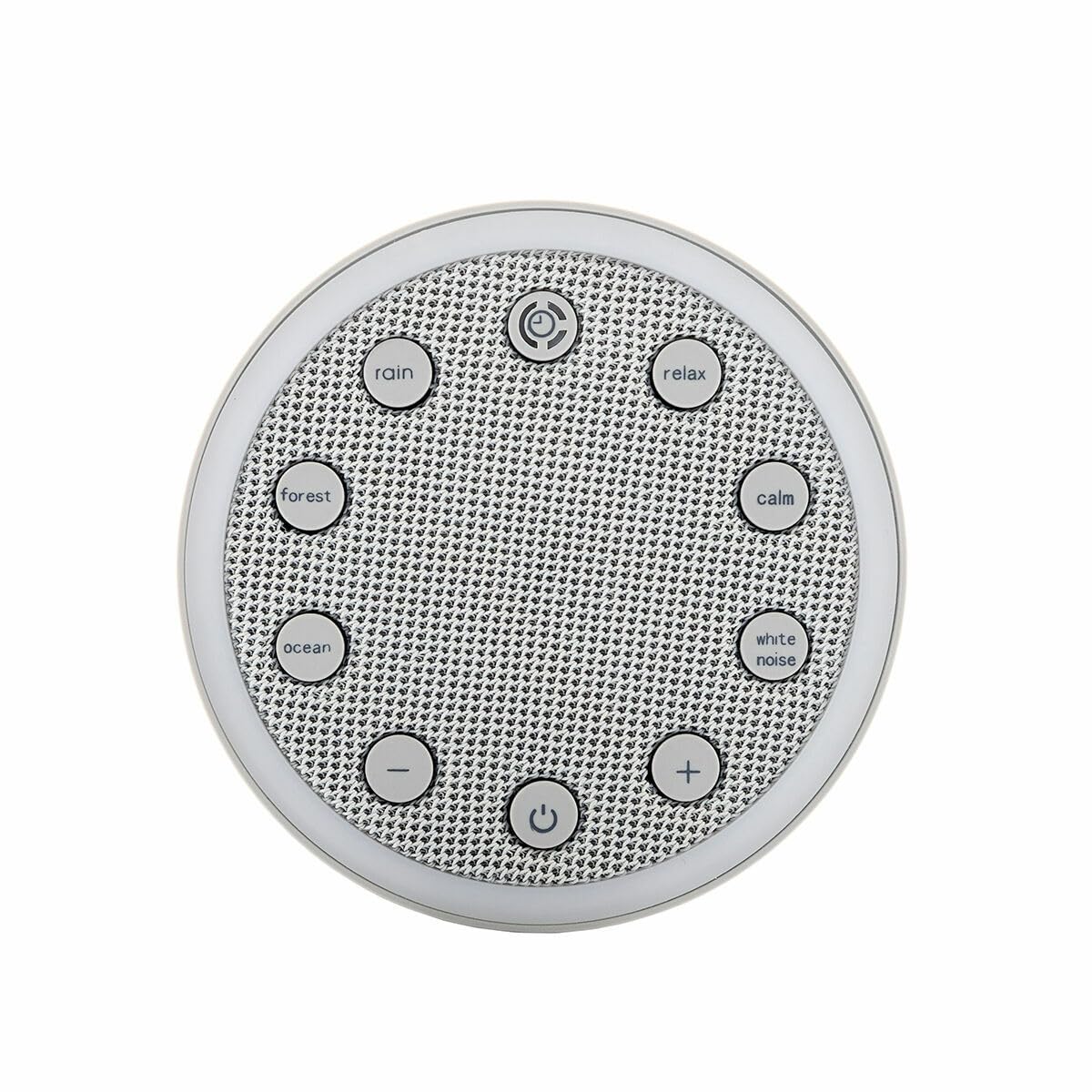 InnovaGoods® Máquina de Relajación con Luz y Sonido para Dormir, 2 modos de iluminación Fija o secuencial, 6 sonidos predefinidos, Maquina de relajacion Apagado automático.