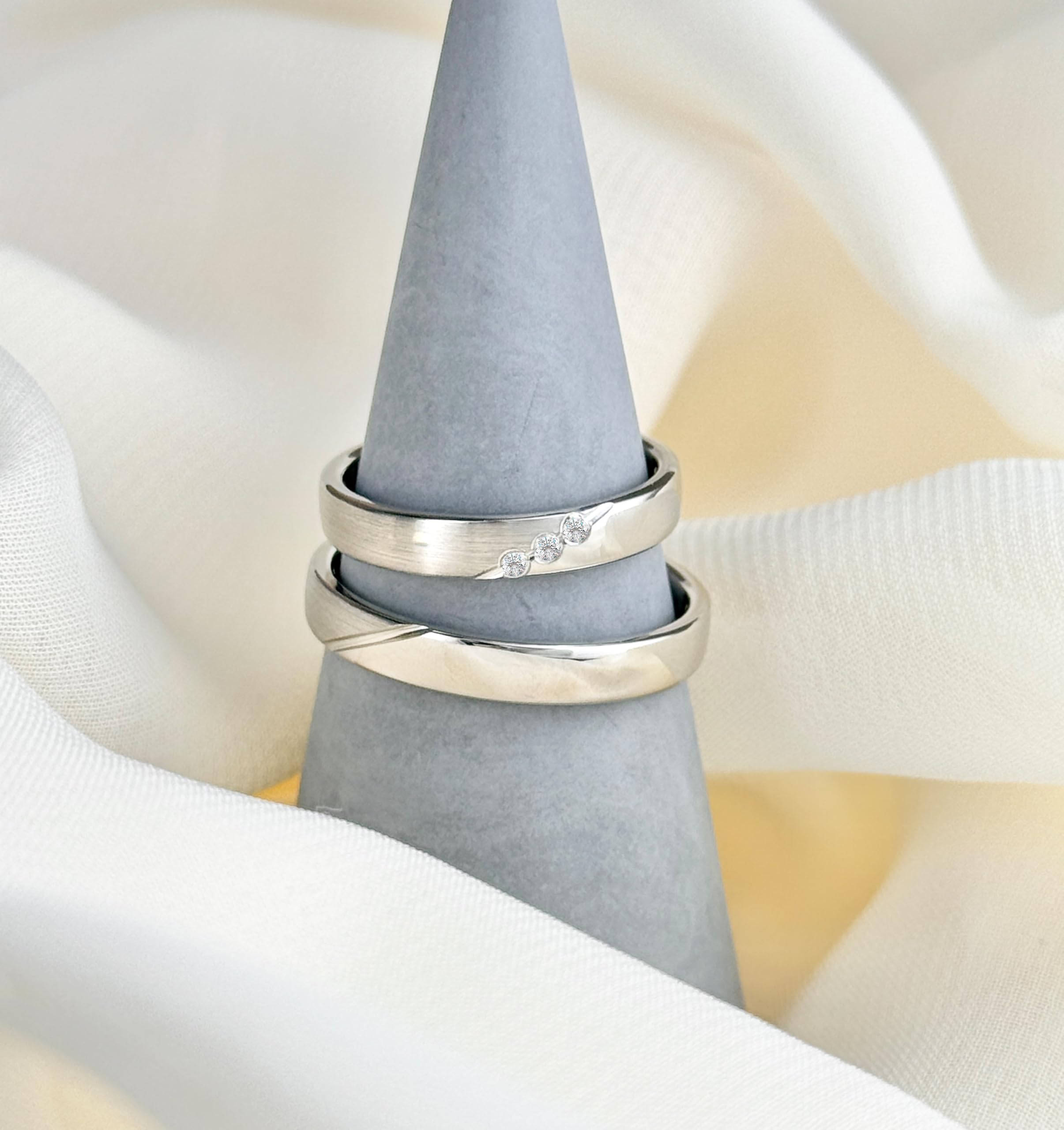DOOSTI Trauring/Ehering/Partnerring - SWEET Silber 925/- Silber Ring - hochwertiger Silberring - Damen und Herren Variante