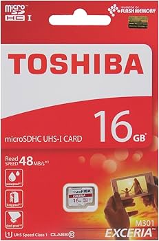 Amazon | 東芝 EXCERIA microSDHC16GB Class10 UHS-1対応 最大読込速度