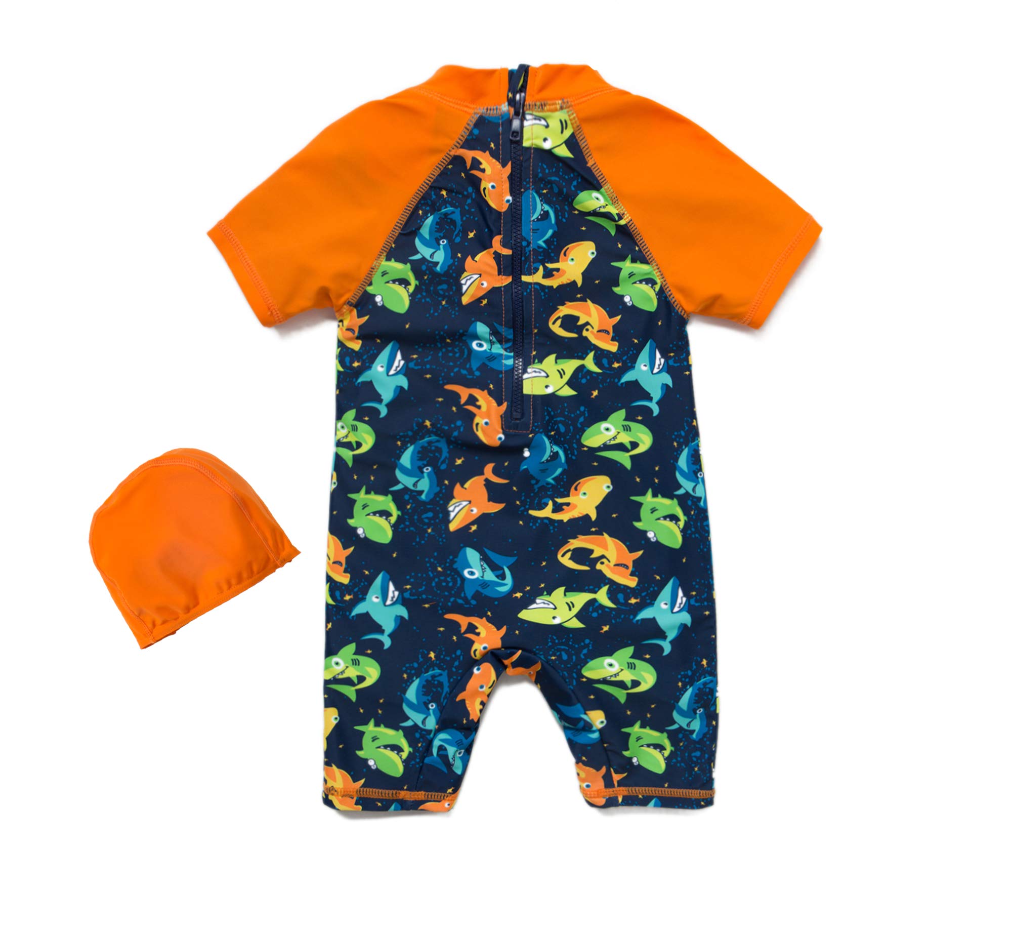 BONVERANO Costume da Bagno per Neonato Vestiti Interi Manica Lunga Protezione UV 50+ Costumi da Bagno con Cerniera
