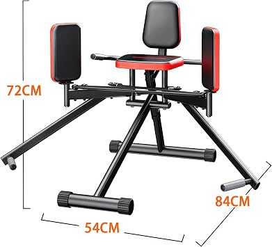 Abduction and Glute Exercise Machine, Adjustable Resistance for Home Gym Thigh and Booty Workouts for Men and Women