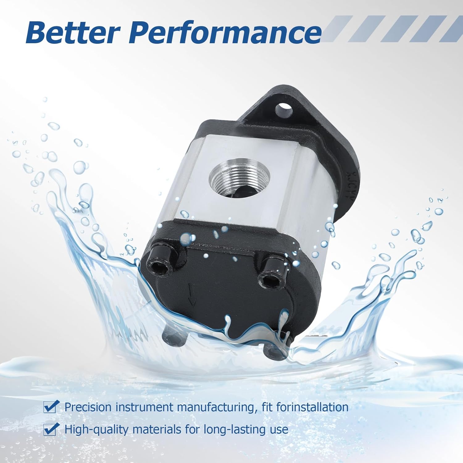 WFLNHB 6672513 6672051 550136836 Hydraulic Pump Replacement for Bobcat Skid Steer 751 751G 753 753G 763 763G 773 Model