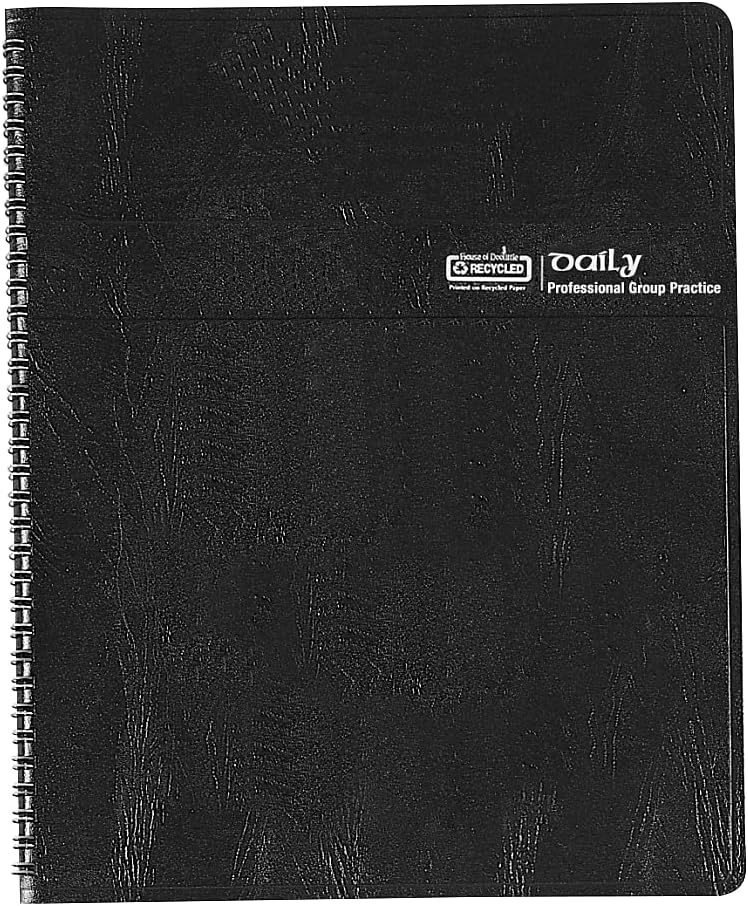 House of Doolittle 2023 Daily Group Planner 2 Volume Set, 8-Person, Black Soft Cover, 8.5 x 11 Inches, Book 1: January to June; Book 2: July to December (HOD28102-23)