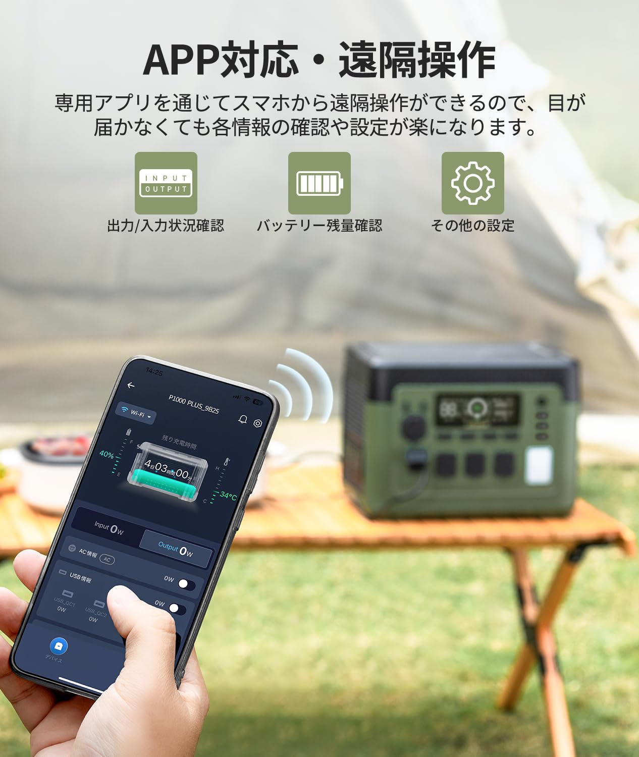Amazon.co.jp: EENOUR ポータブル電源 P1500PLUS 大容量 1536Wh