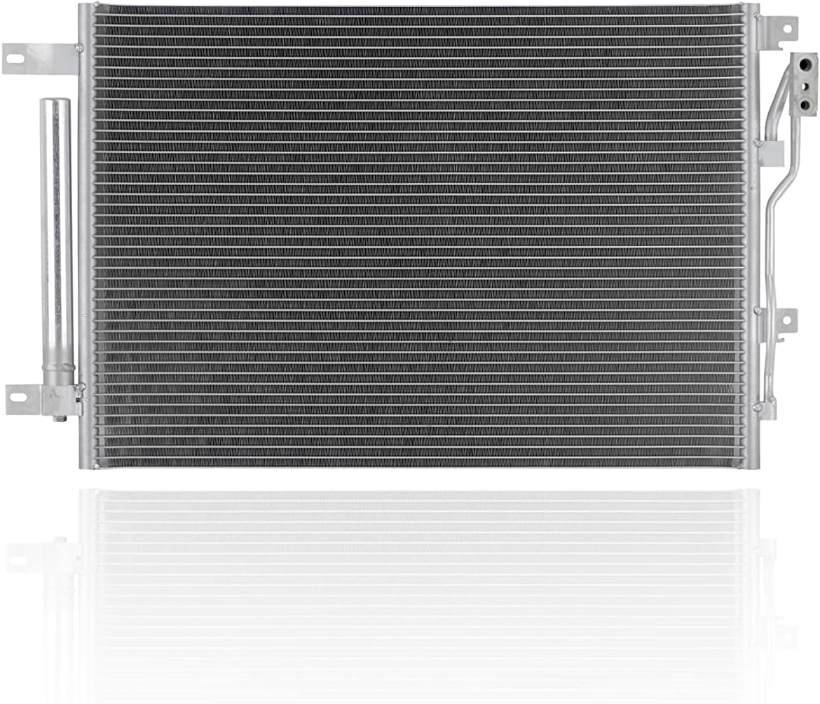 A/C Condenser - Pacific Best Inc. Compatible/Replacement for 4192 13-16 Dodge Dart - With Receiver Dryer, Parallel Flow Construction
