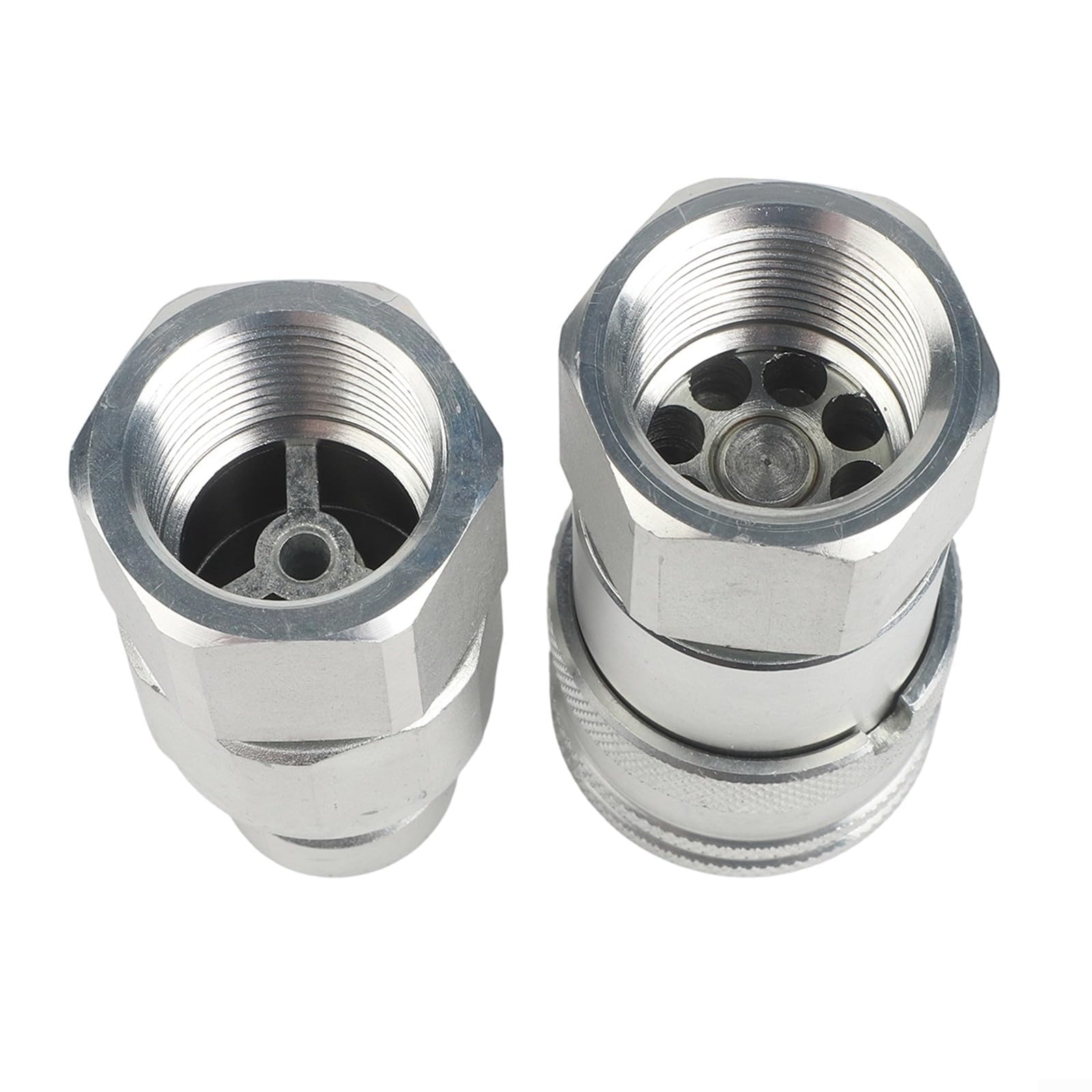 Kit di accoppiamento rapido idraulico con valvola compatibile con raccordi NPT 1/4 3/8 1/2 3/4 in acciaio al carbonio connettore rapido ((G1))
