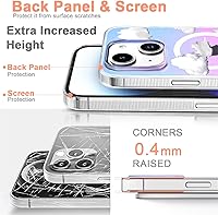 Vista 119 de I-MGAE-IN-AR - Funda diseñada para iPhone 12 y 12 Pro, diseño de mariposa plateada brillante, funda protectora de poliuretano termoplástico, suave