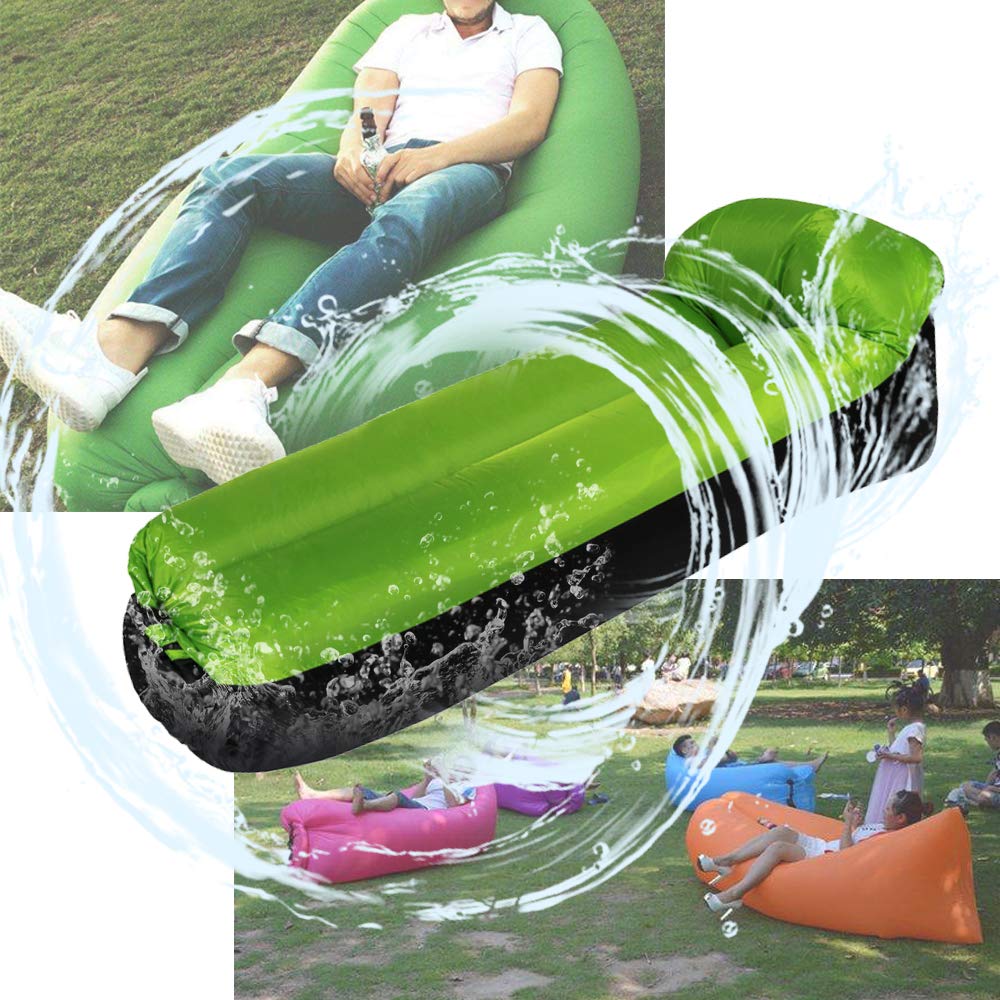Esterilla Camping Sofá inflable portátil para almohada para el sofá cama para dormir, colchoneta perezosa inflable, colchoneta camping para camping al aire libre, viaje de picnic Colchones Camping 67