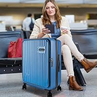 Amazon.com | Felamondo 24-inch Top Opening Luggage with 360