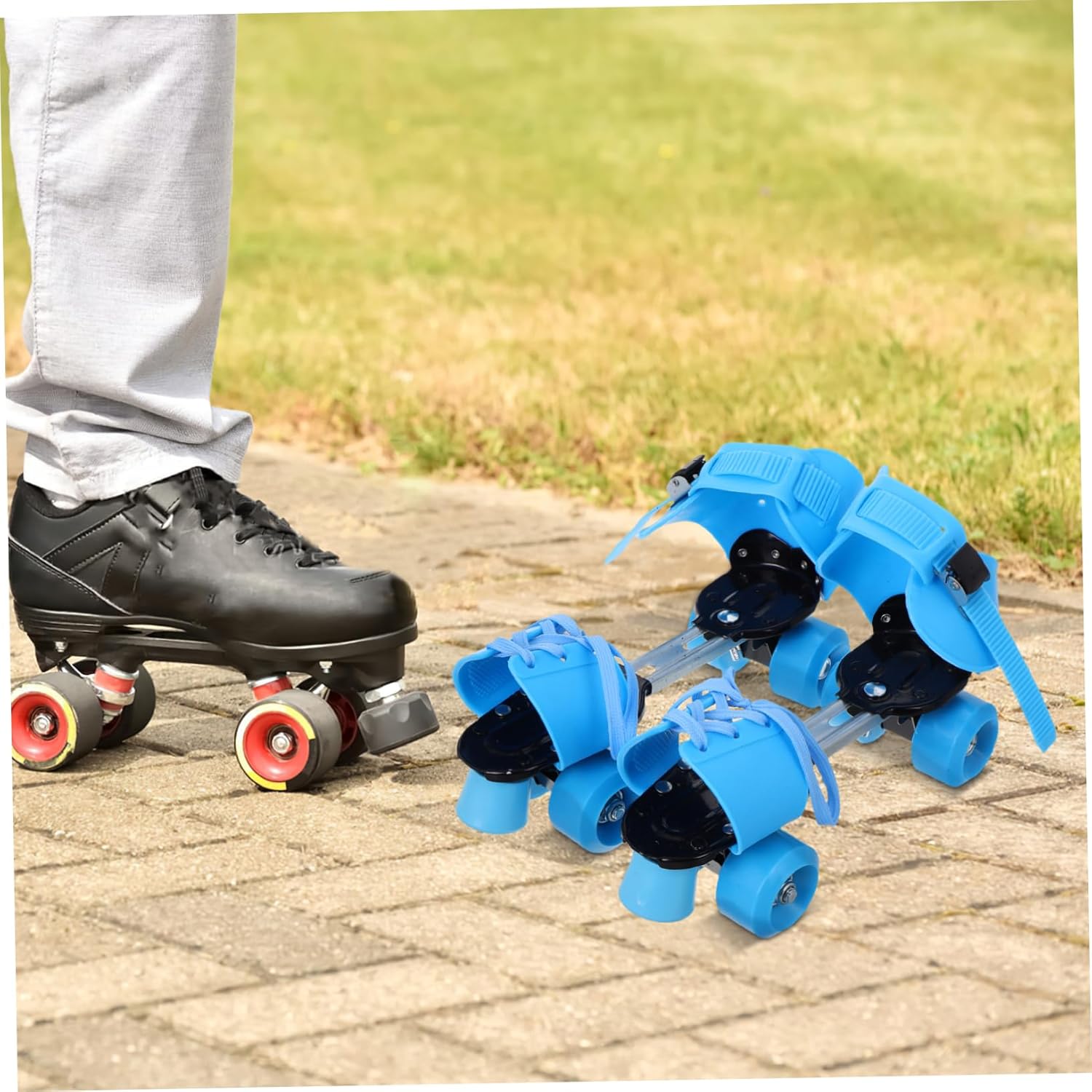 ibasenice Adjustable Roller Skates for Boys and Girls Wheels Simple Design Training Skating Shoes Skating Supply for Toddlers and Young Boy Girl Outdoor Sports