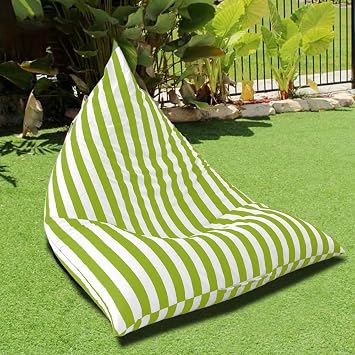 Waterproof Bean Bag CoverNo Fillers Outdoor Beanbag Lounger Cover, Chair, Sofa,Garden Beach Swimming Pool Floating Beanbag Pouf Oxford Kids AdultsGreen